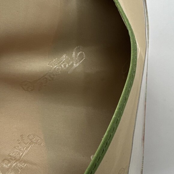 Vintage Fossil Leather Wallet Patchwork Studded Trifold Zip Snap Checkbook Cards - Picture 10 of 14